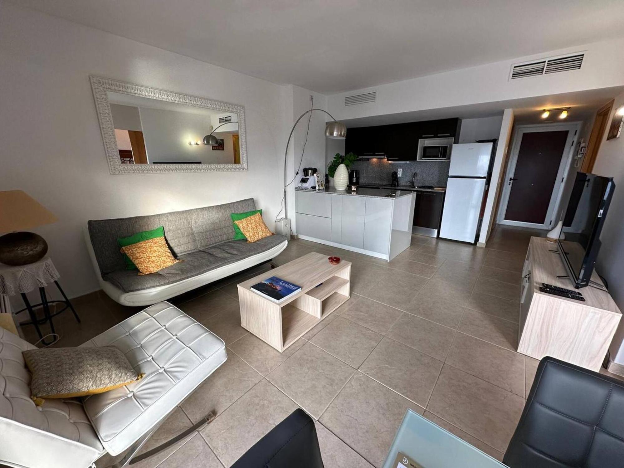 Apartamento en Roses con vistas al canal y piscina Exterior foto